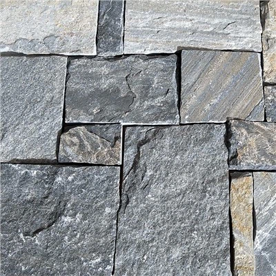 Χαλαζίτης μπλε διαμάντι, τυχαία πέτρα Ashlar